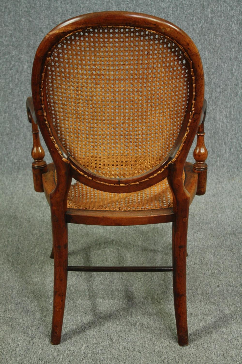 Armchair, 19th century mahogany. H.84cm. - Image 4 of 5