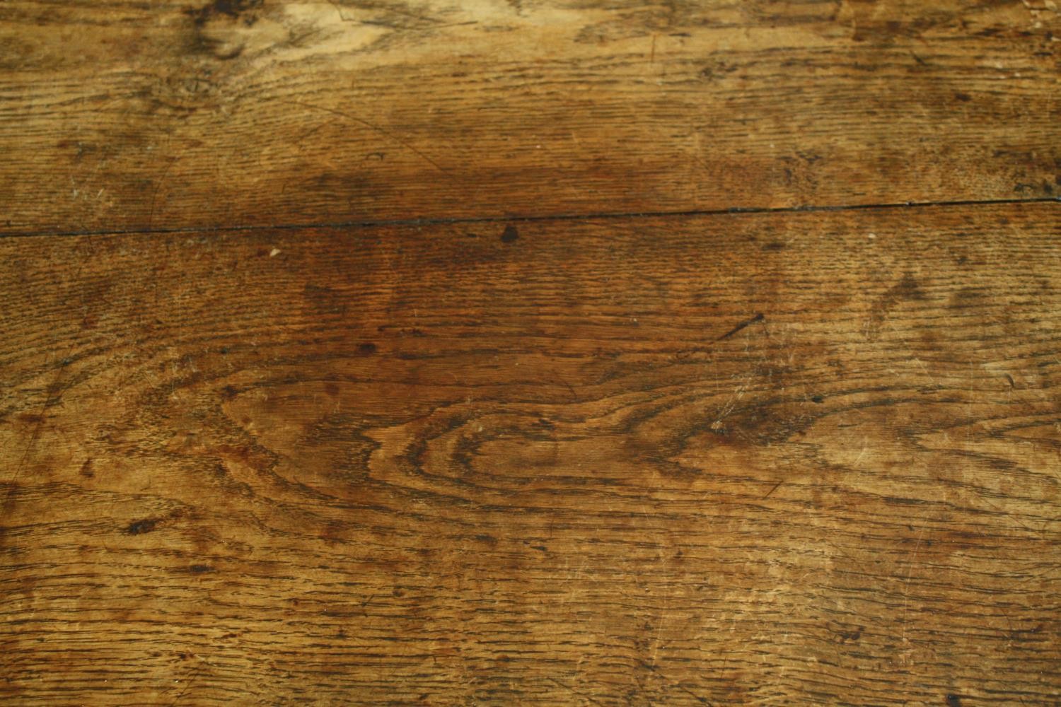 Side table, Georgian oak. H.71 W.79 D.52cm. - Image 6 of 7