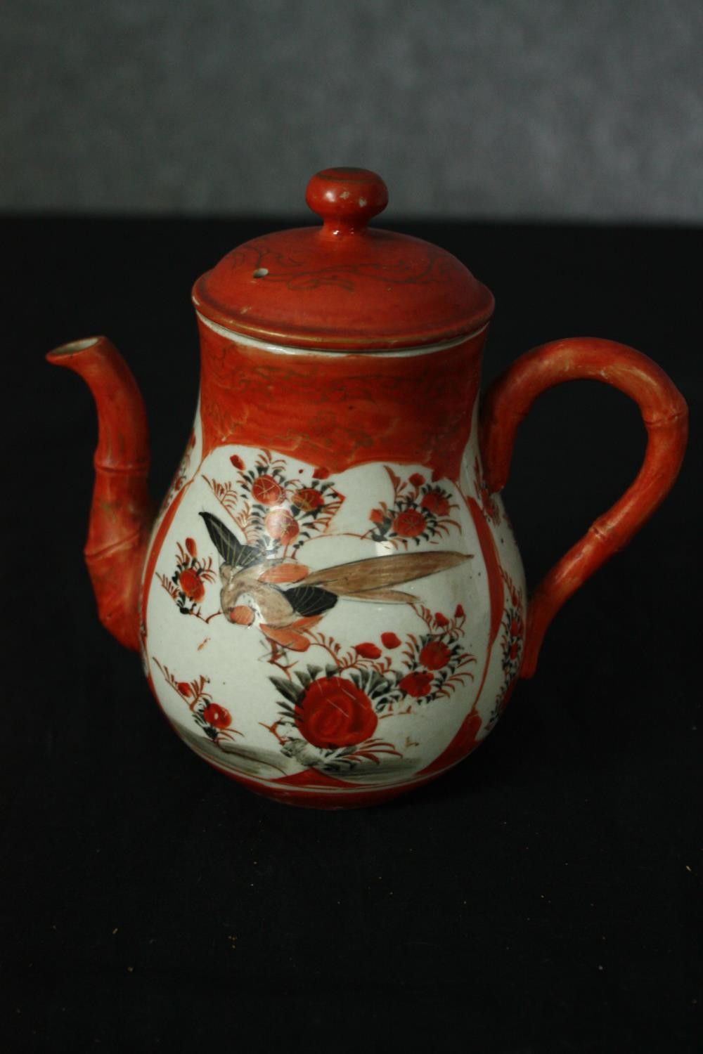 A C.1900 Kutani tea service for two. H.14cm. (largest) - Image 2 of 9