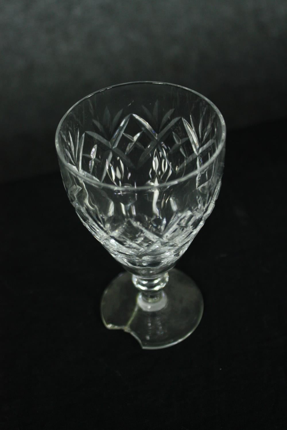 A collection of cut crystal and other glass along with a decanter and stopper. H.33cm. (Largest) - Image 7 of 8