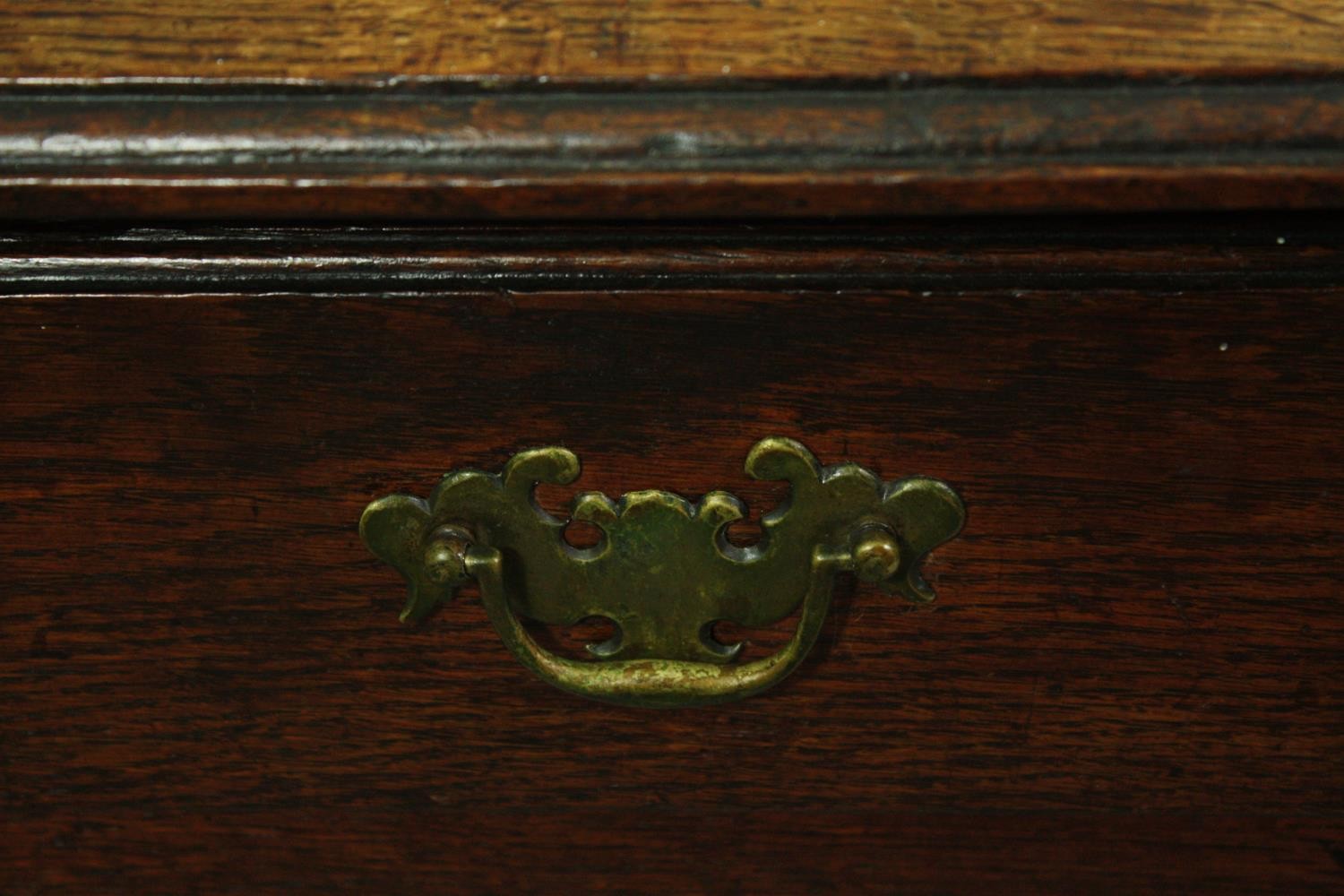 Side table, Georgian oak. H.71 W.79 D.52cm. - Image 7 of 7