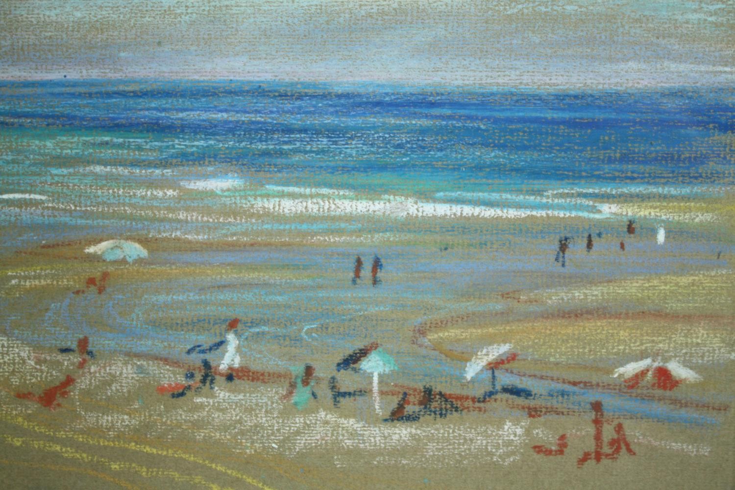 Anna Maria Szymanska, a framed and glazed pastel; Atlantic coast, France, signed bottom right with