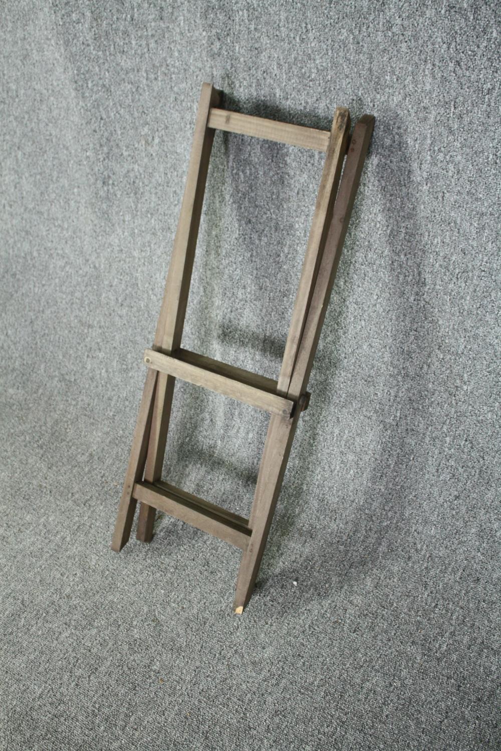A set of three graduating fitted trays on a folding stand. H.80 W.52 D.33xm. (each) - Image 4 of 4