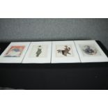 A set of four early 20th century French fashion prints. H.51 W.33cm. (each)