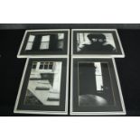 Art photography, four framed and glazed monochrome studies. H.32 W.24cm. (each)