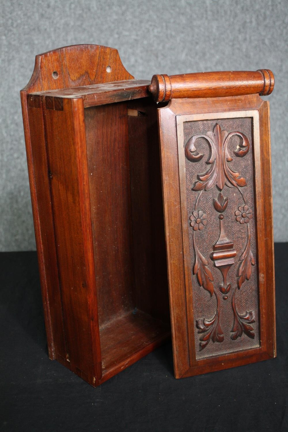 A 19th century parquetry table top cabinet, a Chinere lacquered miniature chest and a Victorian - Image 11 of 11