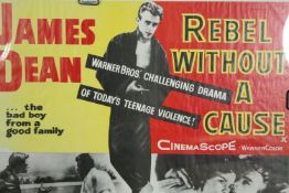 Rebel Without A Cause (1955) Original first release British Quad film poster, starring James Dean,