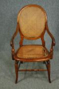 Armchair, 19th century mahogany. H.84cm.