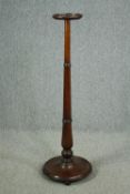 Torchere or standard lamp base, 19th century style style mahogany. H.127cm.