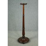 Torchere or standard lamp base, 19th century style style mahogany. H.127cm.