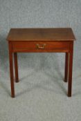 Side table, Georgian mahogany. H.71 W.72 D.42cm.