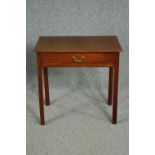 Side table, Georgian mahogany. H.71 W.72 D.42cm.