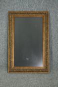 Picture frame, contemporary foliate embossed metal. H.82 W.53cm.