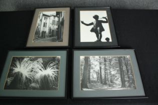 Art photography, four framed and glazed monochrome studies. H.32 W.24cm. (each)