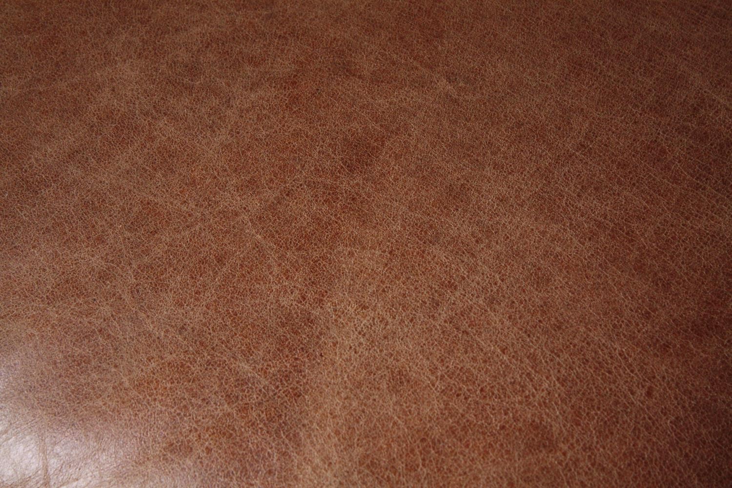 Wingback armchair, Georgian style leather upholstered. (Looks unused and is XL) H.119 W.113 D.100cm. - Image 9 of 9