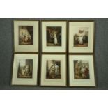 A set of six 19th century stipple engravings by E. Jackson Stodart, after Francis Wheatley, all