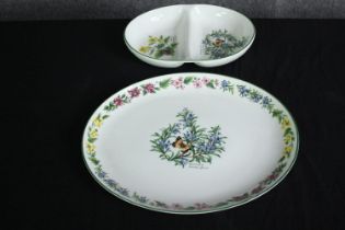 Two contemporary Worcester serving dishes. L.38 W.31cm. (largest)