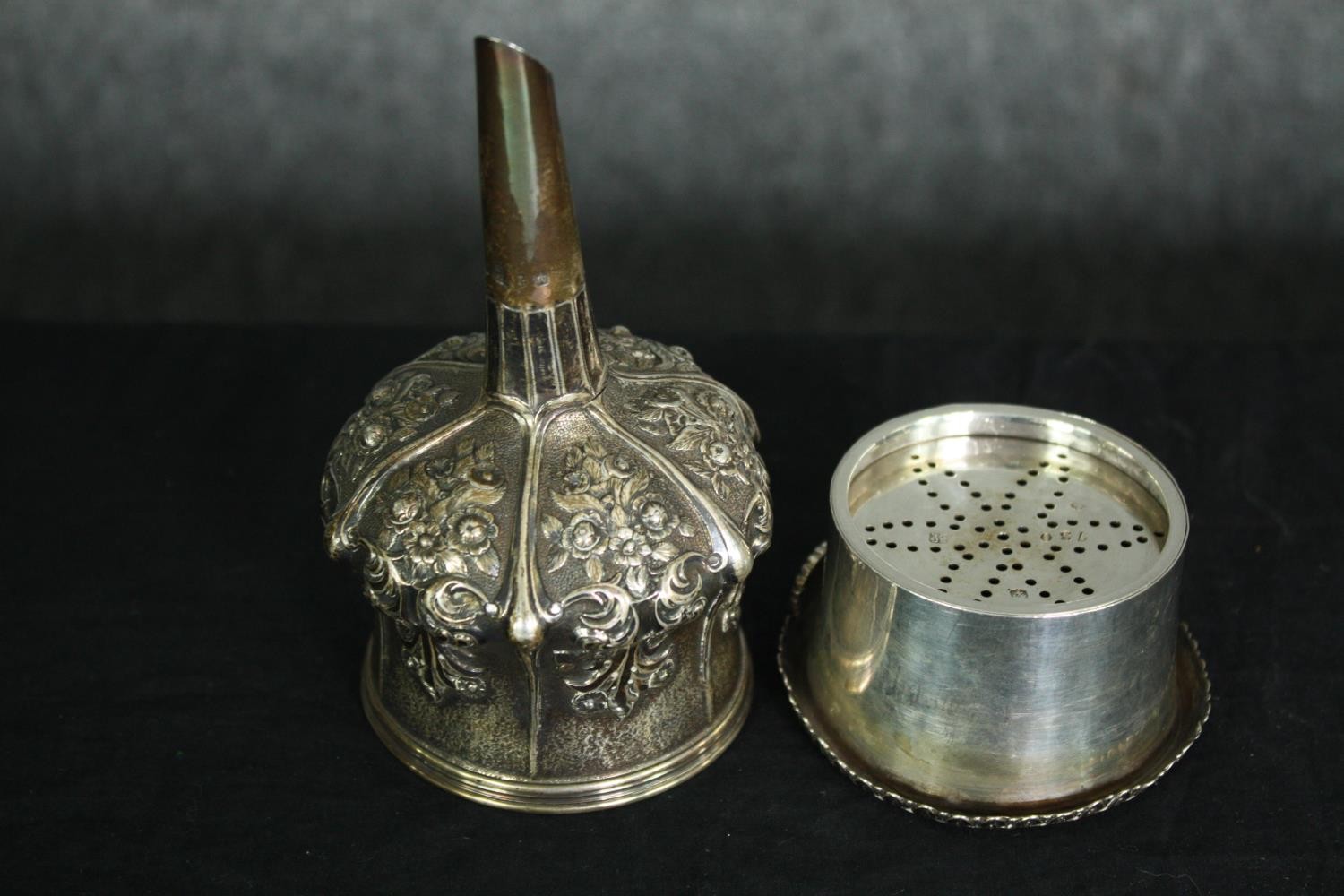 A collection of hallmarked silver to include a pair of filled candlesticks, a pair of salts, and a - Image 6 of 18