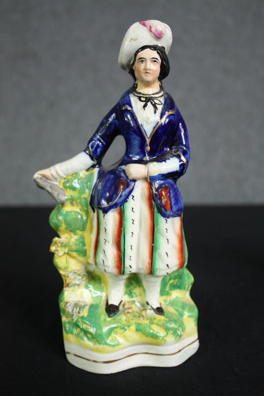 Two 19th century flatback Staffordshire figure groups. H.23cm. (largest) - Image 2 of 5