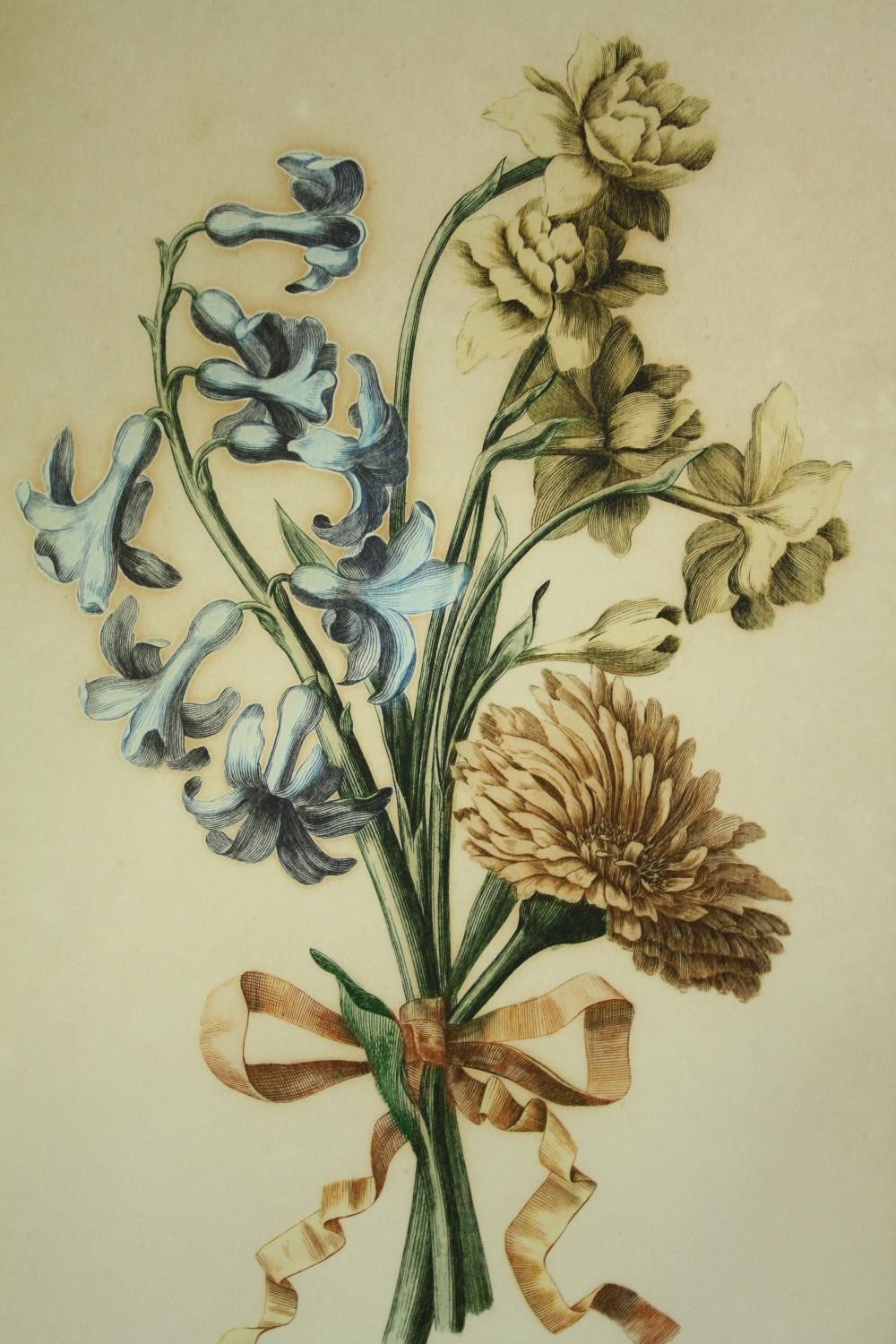 A set of three 19th century hand coloured engravings, wild flowers, framed and glazed. H.35 W. - Image 2 of 7