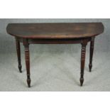 Console table, Georgian mahogany. H.73 W.121 D.56cm.