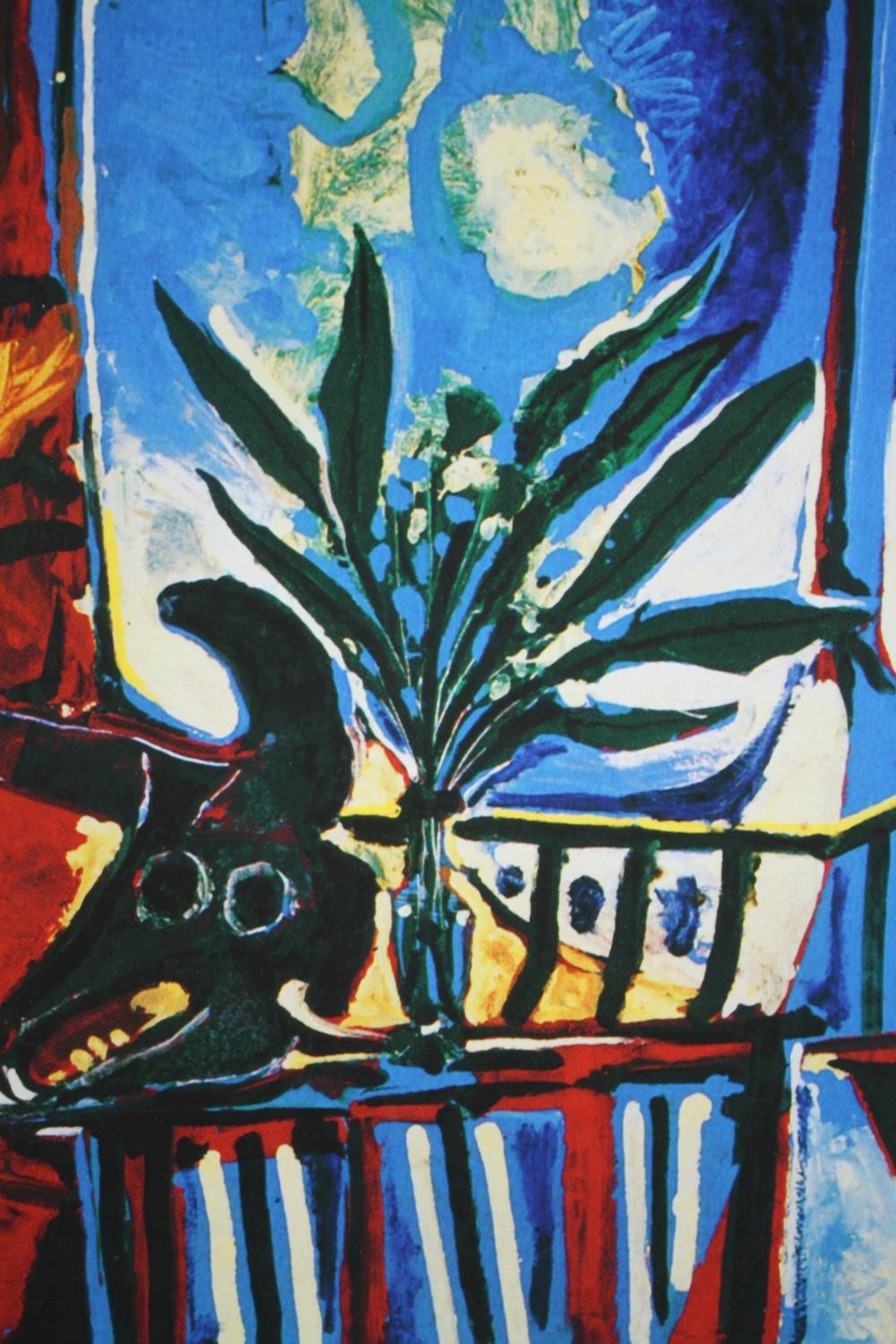 After Picasso, giclee print on paper, Window, Flower and Bull's Head, numbered and signed, blind