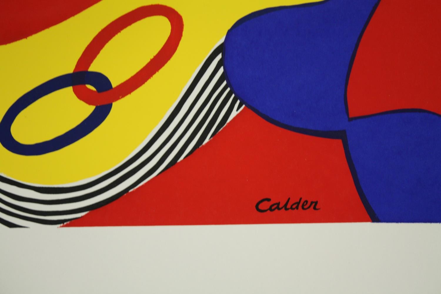 After Alexander Calder, coloured lithograph on quality paper, Flying Colors, signed in plate. H.56 - Image 3 of 4