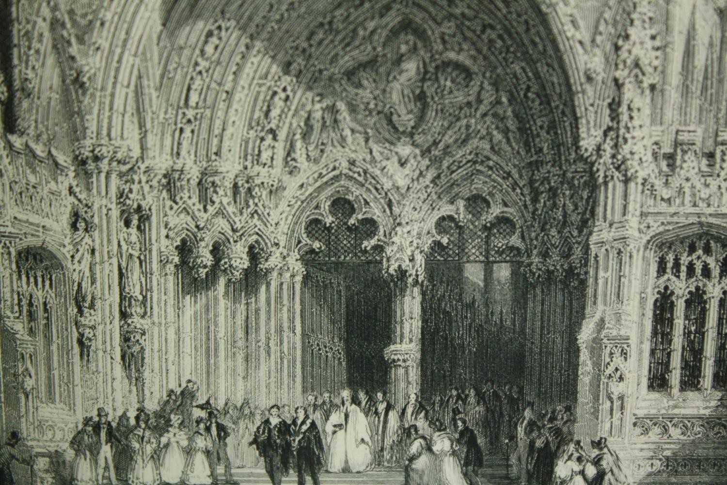 A 19th century engraving, Ripon Cathedral and a 19th century Thomas Allom steel engraving, cathedral - Image 4 of 7