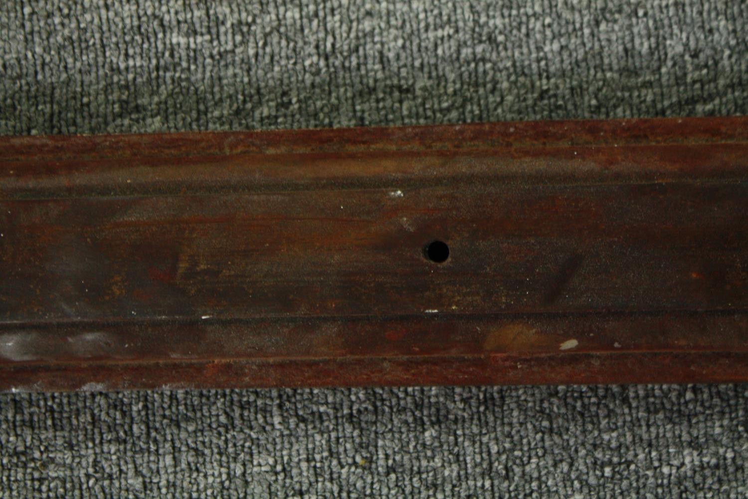 Fire surround, Georgian cast iron in three sections. H.124 W.130 D.15cm. - Image 8 of 8