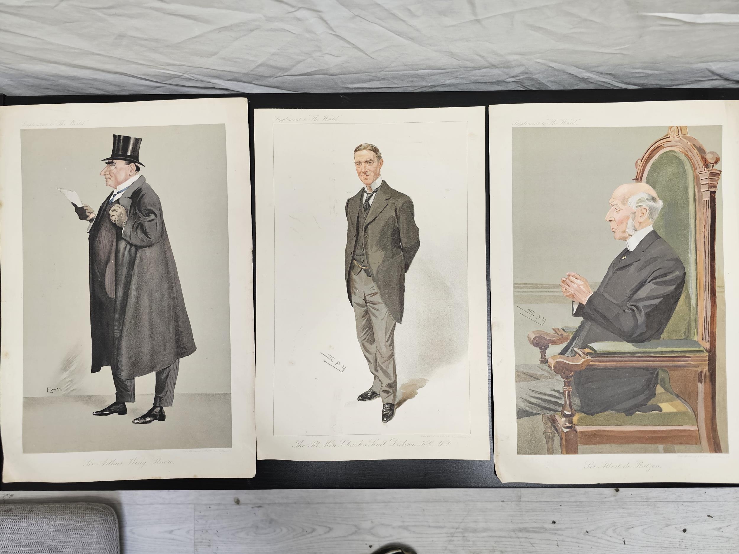 A collection of seven early 20th century Vanity Fair type prints. H.37 W.25cm. - Image 2 of 4