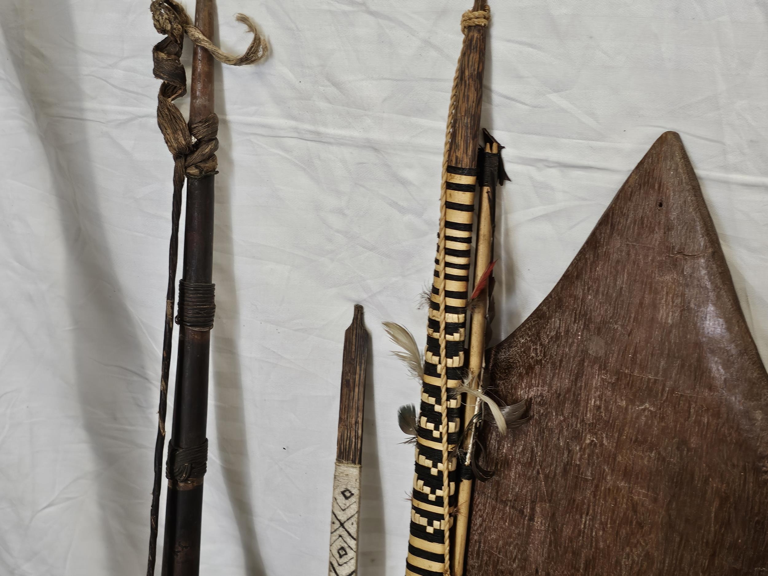 A large collection of spears, bows and other weapons. Longest is L.235cm. - Image 6 of 10