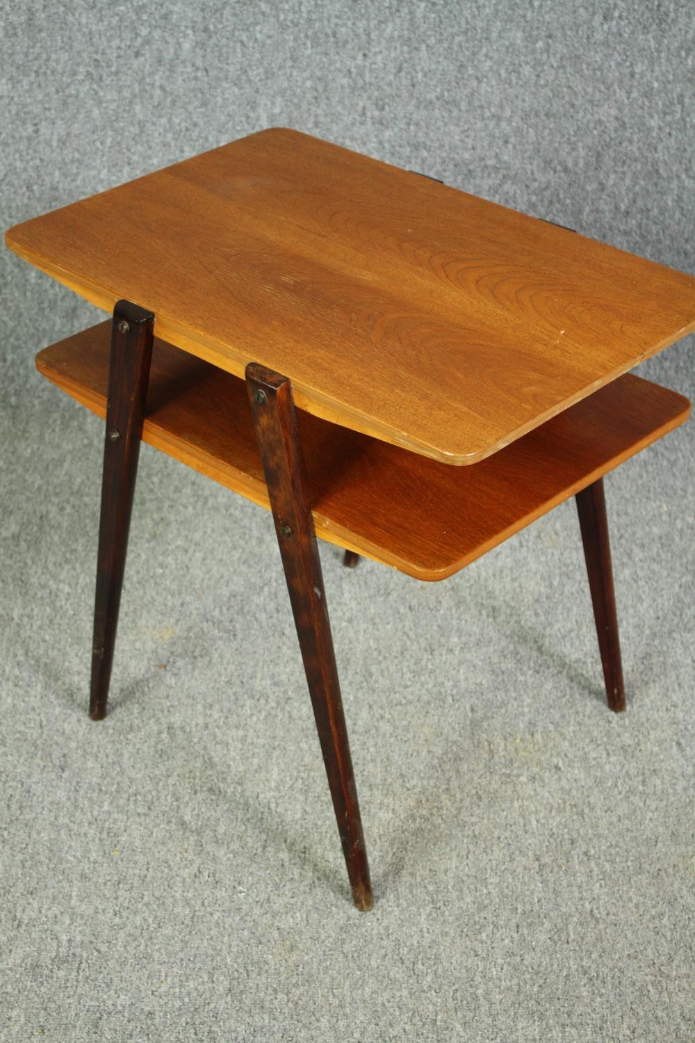 A vintage teak Scandinavian lamp table. H.54 W.58 D.41cm. - Image 4 of 5