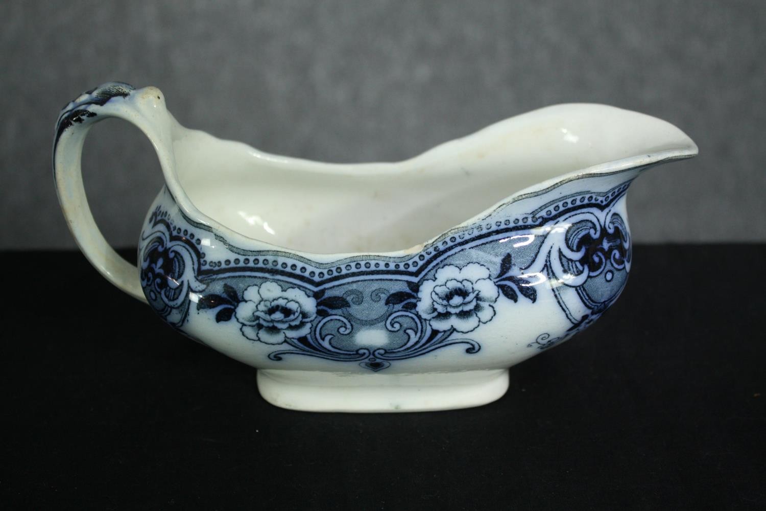 A 19th century blue and white part dinner service. H.33 W.24cm. (largest) - Image 8 of 9