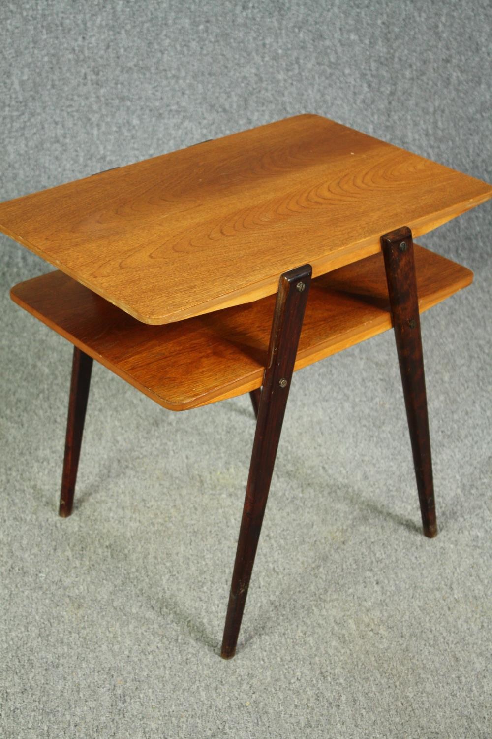 A vintage teak Scandinavian lamp table. H.54 W.58 D.41cm. - Image 3 of 5