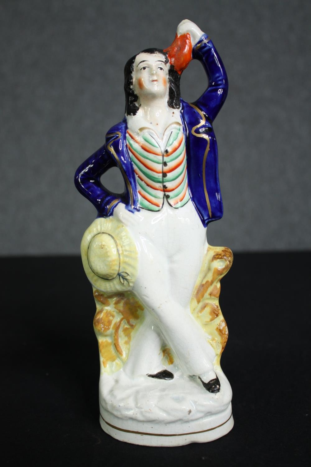 Two 19th century flatback Staffordshire figure groups. H.23cm. (largest) - Image 3 of 5