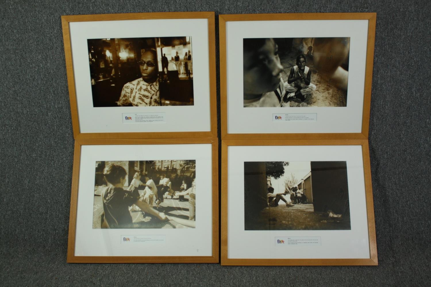 A series of twelve framed and glazed photographs, one for each month of the year, people in - Image 2 of 30