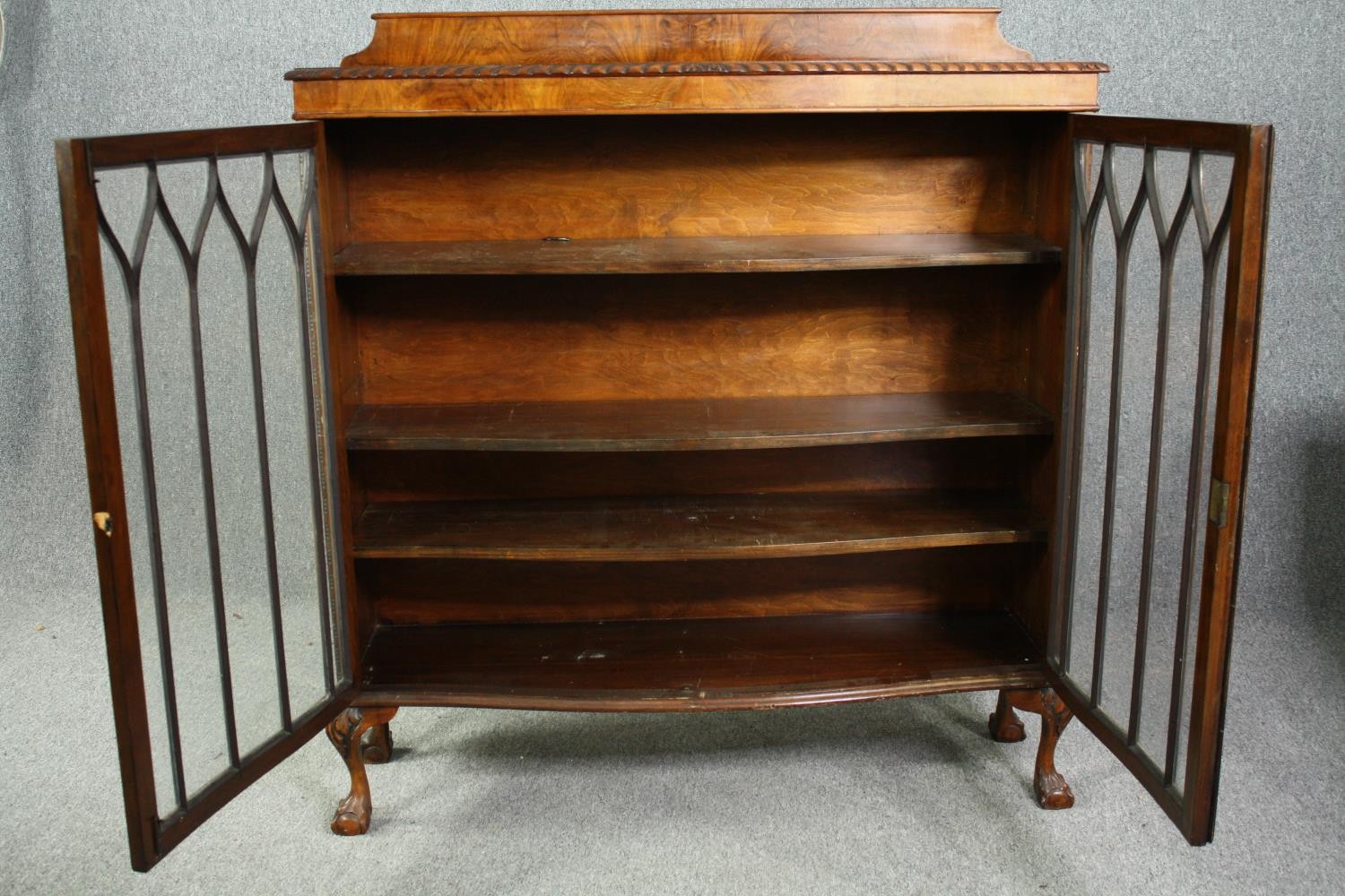 Bookcase, mid century mahogany. H.130 W.120 D.33cm. - Image 5 of 7