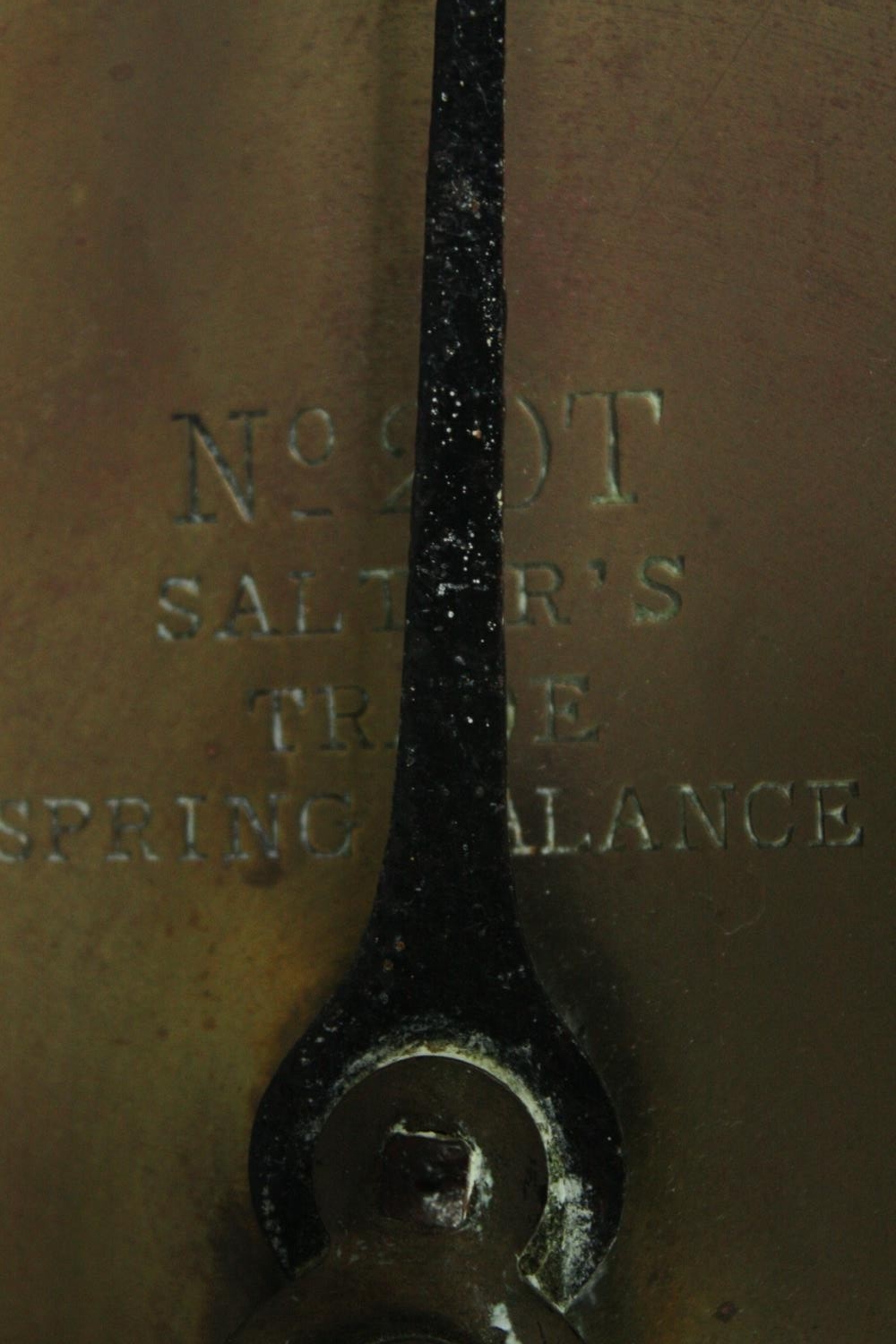 19th century brass hanging scales and an Art Deco mantel clock. L.60cm. (largest) - Image 7 of 10