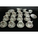 A Royal Albert Jubilee Rose tea service. Dia.16cm. (largest).