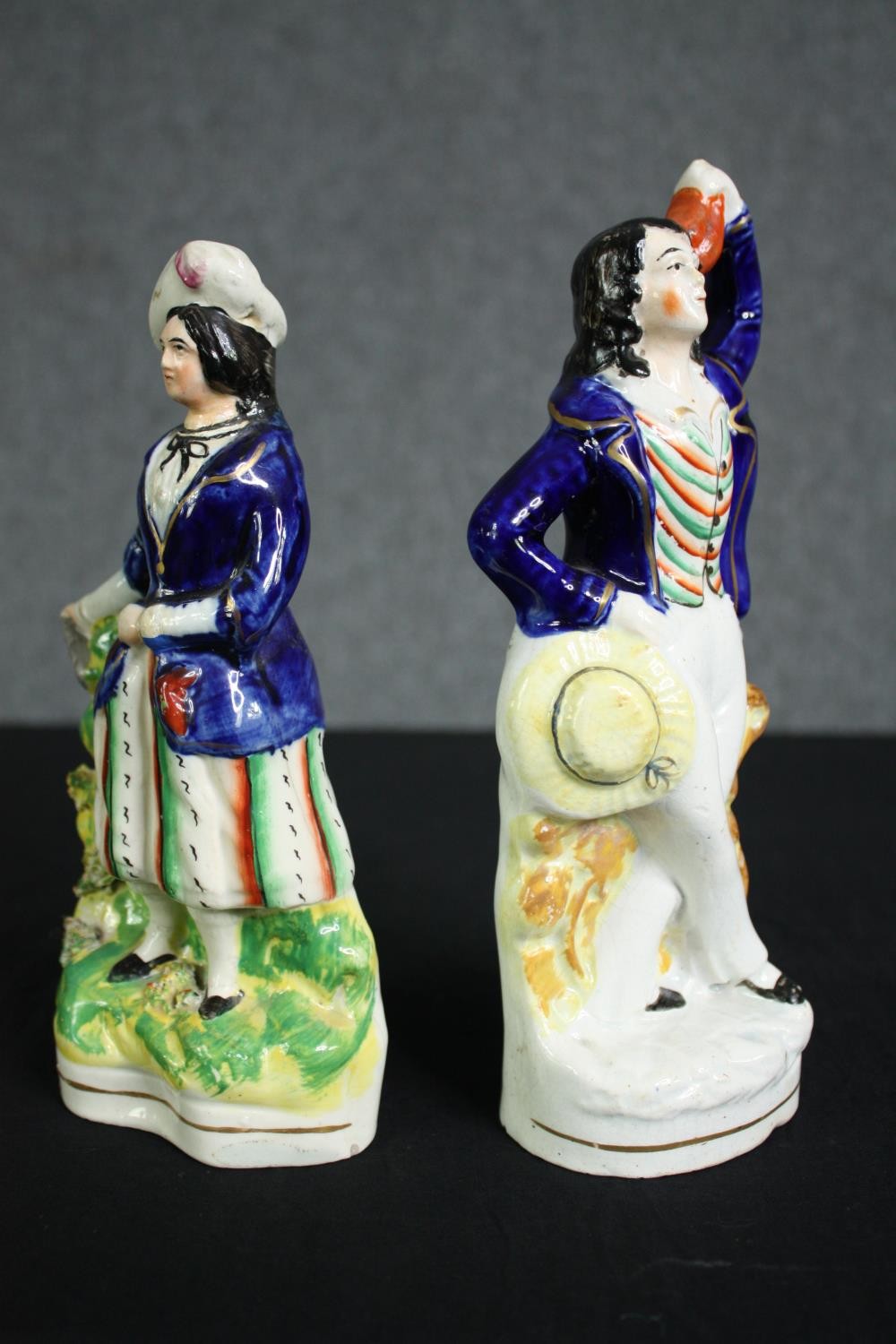 Two 19th century flatback Staffordshire figure groups. H.23cm. (largest) - Image 4 of 5