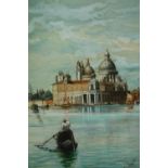 A framed and glazed watercolour, the Salute Venice, signed and dated Herbert Jenkins. H.55 W.46cm.