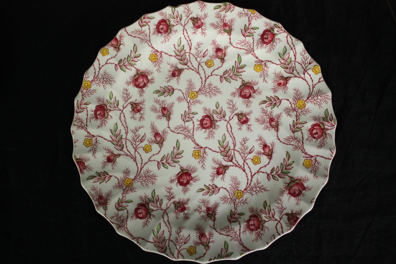 A collection of Copeland Spode Rosebud Chintz plates. Dia.26cm. (largest) - Image 4 of 7