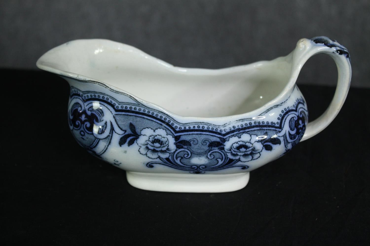 A Japanese vase, three items of blue and white china, etc. H.25cm. (largest). - Image 15 of 20