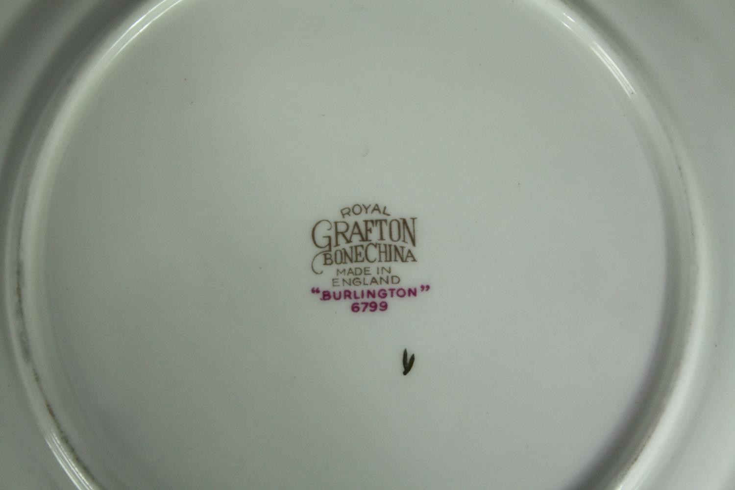 A porcelain Royal Grafton, Burlington tea service. L.23 W.23cm. (largest). - Image 7 of 7