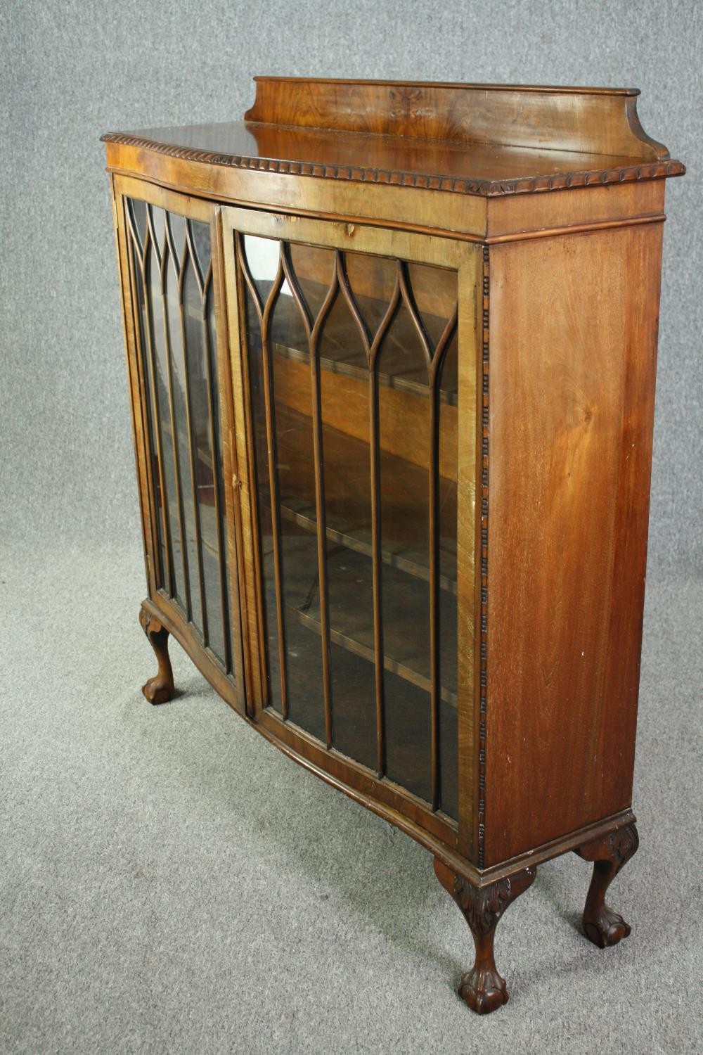 Bookcase, mid century mahogany. H.130 W.120 D.33cm. - Image 4 of 7