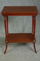 Lamp or occasional table, 19th century walnut. H.77 W.60 D.38cm.