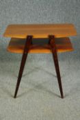 A vintage teak Scandinavian lamp table. H.54 W.58 D.41cm.