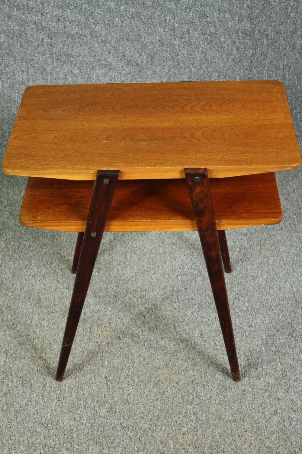 A vintage teak Scandinavian lamp table. H.54 W.58 D.41cm. - Image 2 of 5