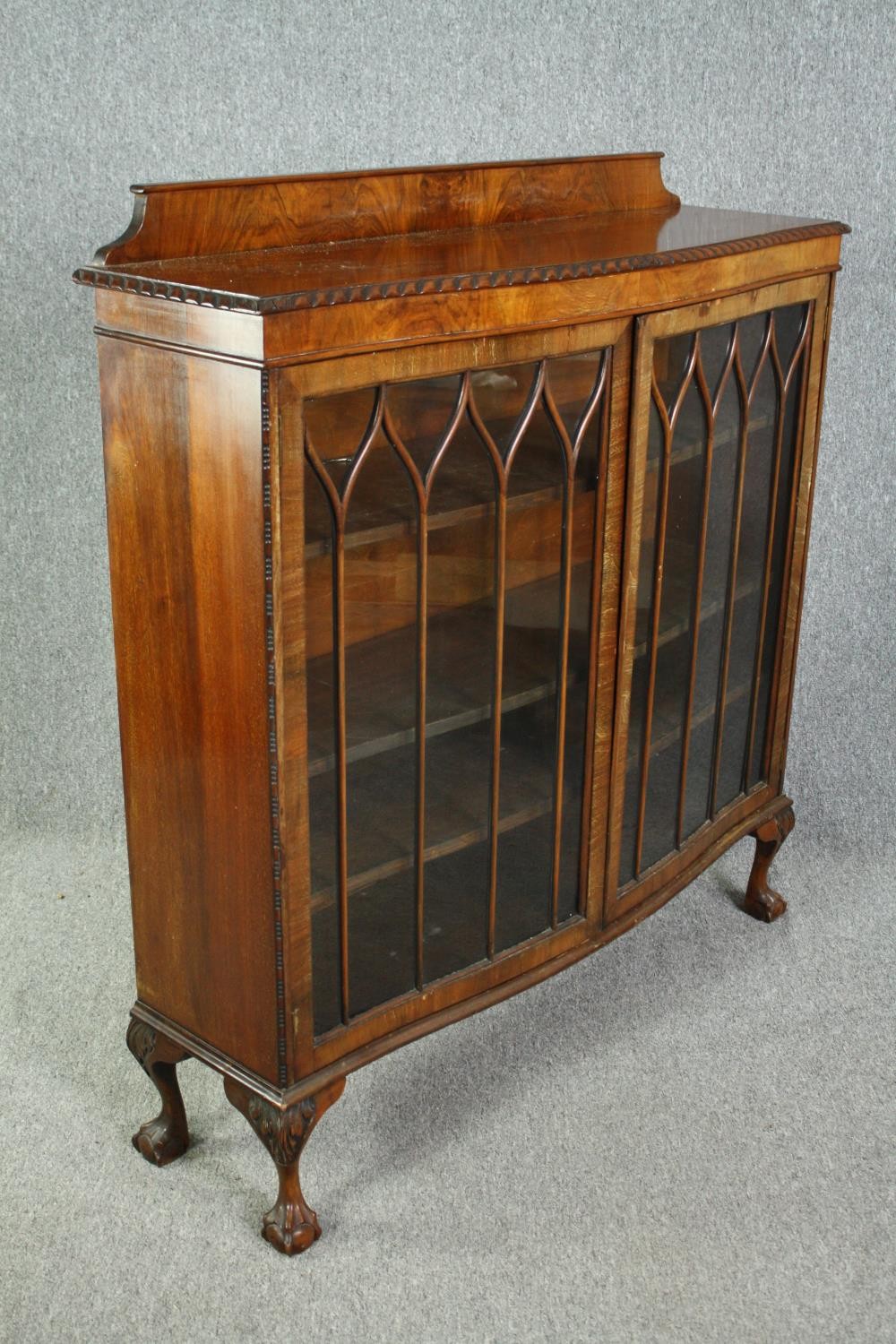 Bookcase, mid century mahogany. H.130 W.120 D.33cm. - Image 3 of 7