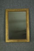 Wall mirror, contemporary gilt framed. H.69 W.49cm.